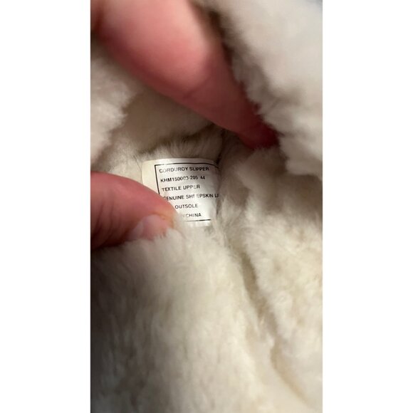 KITH X RUSSELL ATHLETIC CORDUROY SHERPA SLIPPER SLIDES - Picture 5 of 7